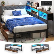 Twin XL Corner Bed Frame with