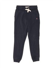 JACK WILLS Womens Tracksuit Trousers Joggers UK 10 Small Navy Blue Cotton AW06