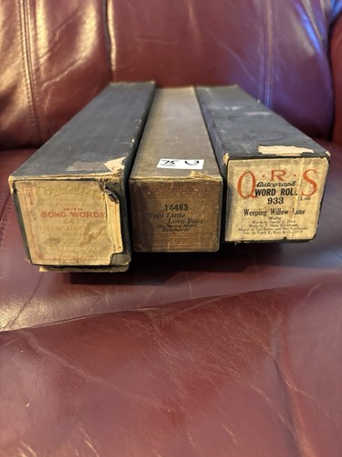 Vtg player piano - player, lot