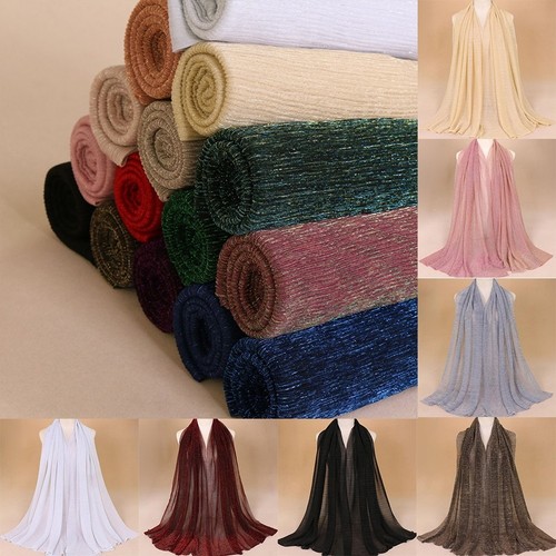 Women glitter scarf pleated - women's,