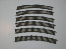TYCO TRU-STEEL TRACK 18R 15946 HO SCALE TRAIN TRACK x 6 --- AUSTRIA, See Pics