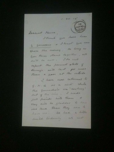 1915 churchill letter - churchill's,