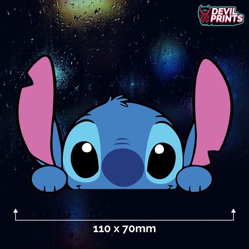 Stitch car sticker printed - car,