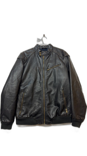 Pull bear brown faux leather - brown,