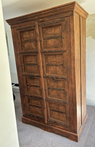 Indian antique armoire - antique,