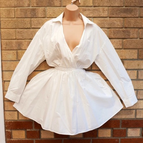 Zara white cotton milkmaid