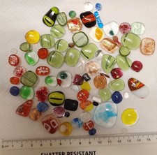 fused glass cabouchons 100g Bullseye Glass 90COE various sizes and shapes ref.3