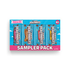 Feastables MrBeast Milk Chocolate Bar Sampler Variety Pack, 2.1 oz (60g), 4 new