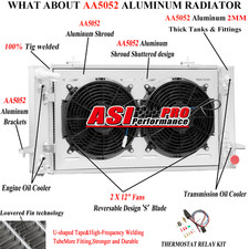 4 Rows Aluminum Radiator