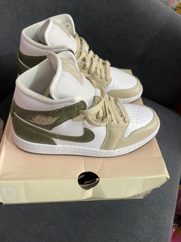 Air jordan mid olive - air, 1