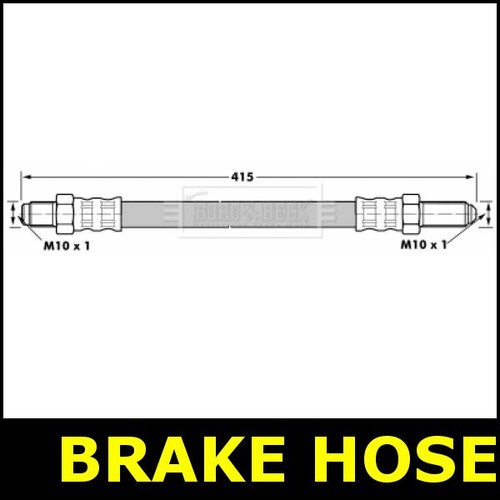 Brake hose front fits jaguar - brake,