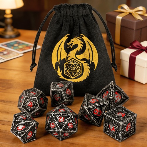 7pcs metal dragon eye dnd - 7pcs,