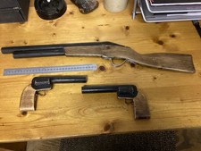 Child’s Wooden Model Toy Play Guns…made Of Old Wood,super.