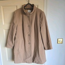 Vintage Eastex Camel Coat – Wool & Cashmere, Size 18 