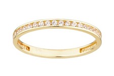 9ct Yellow Gold Channel Set Eternity Ring By Citerna
