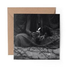 1 x Blank Greeting Card BW -