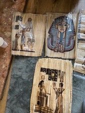 Hand Painted Ancient Egyptian Papyrus Painting