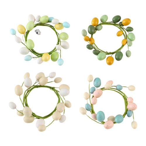 Easter eggs wreath handcraft - easter,