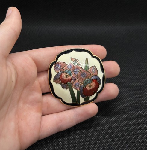Vintage cloisonne enamel gold - vintage,