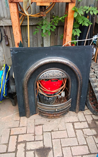 Victorian cast iron fireplace - victorian,