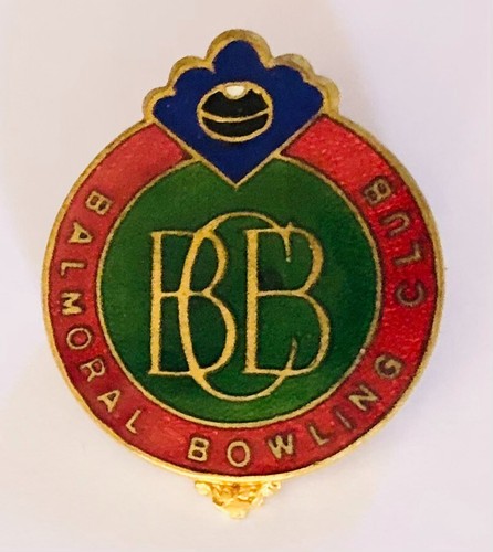 Balmoral bowling club - balmoral, badge