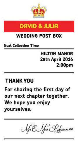 Personalised royal mail post - royal,