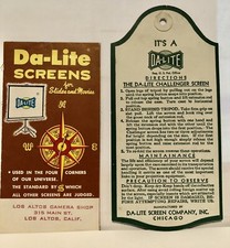 Da-Lite screens for Slides and