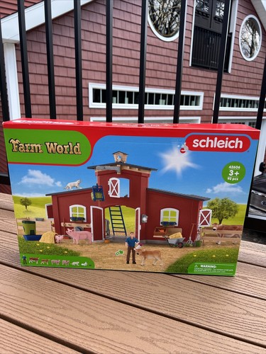 Schleich farm world large barn - world,