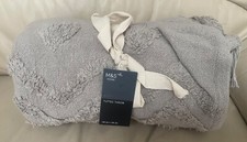 BRAND NEW M&S Jacquard Throw Size 130cm x 170cm