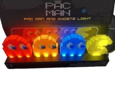 Ghosts Chasing Pac Man Retro Gaming Night Light Collectible Flash Sound Active