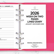 2026 Week on two pages lined