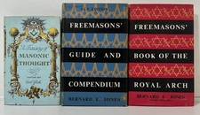 Freemasons Collection 3 Books HB DJ Masonic Thoughts, Guide, Royal Arch