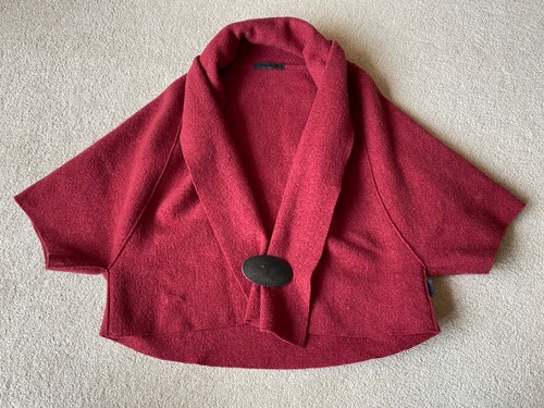 Oska wool cape - wool, cardigan/shawl