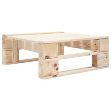 Garden pallet ottoman wood - ottoman,