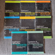 Traveller Classic RPG Supplements Joblot Bundle x 8