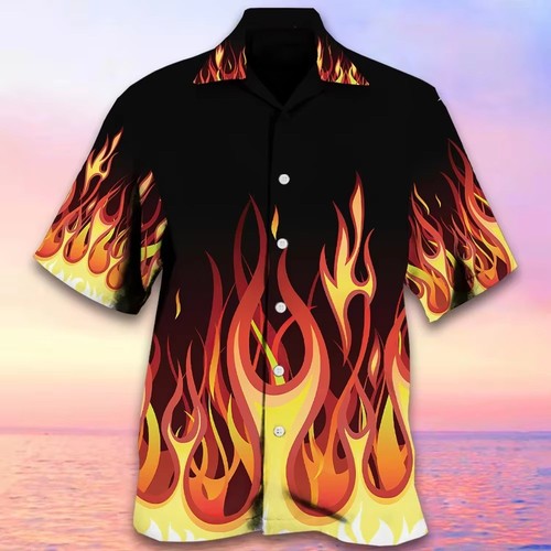 Mens button down fire - mens,