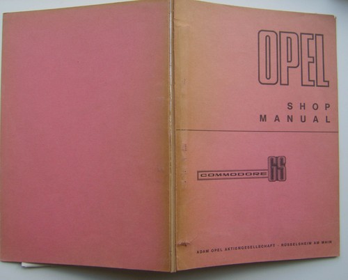 Opel commodore shop - commodore, manual