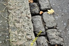 Photo 6x4 Granite kerbstone