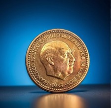 SPAIN 1 Peseta Coin Francisco