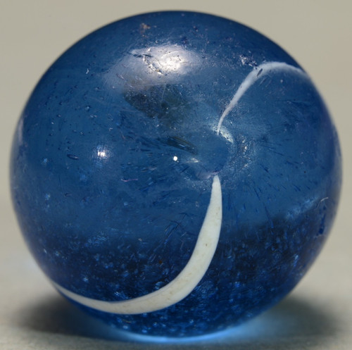 Large banded transparent blue - large,