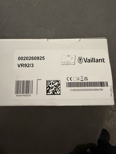 Vaillant sensohome vr92 - sensohome, vr92/3