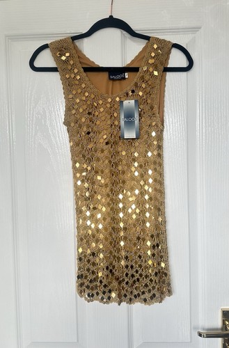 Saloos gold crochet sequin - saloos,