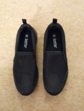 Soleflex Comfortable Slip On Black Shoes Size 6