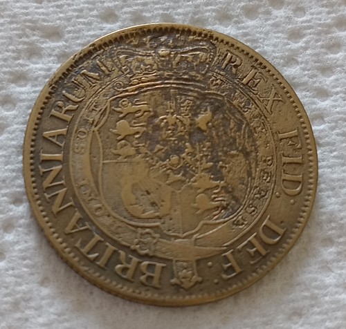 1820 half crown brass - crown,