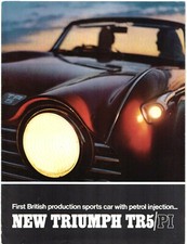 Triumph TR5 Pi 1967-1968 UK Market Foldout Sales Brochure