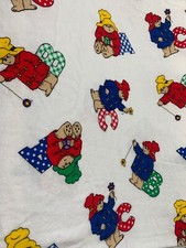 Paddington Bear Alphabet Flannel Fabric 1/2 yard x 42"
