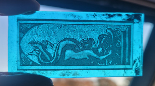 Stained glass mermaid kiln - mermaid,