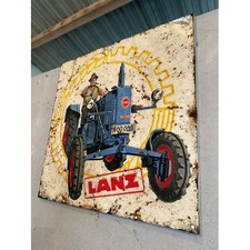 LANZ tractor Enamel sign on
