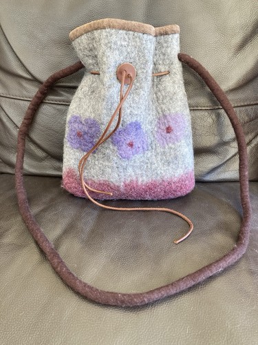 Boiled wool bag felted - wool,