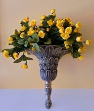Wall Pocket Vase Silver Metal